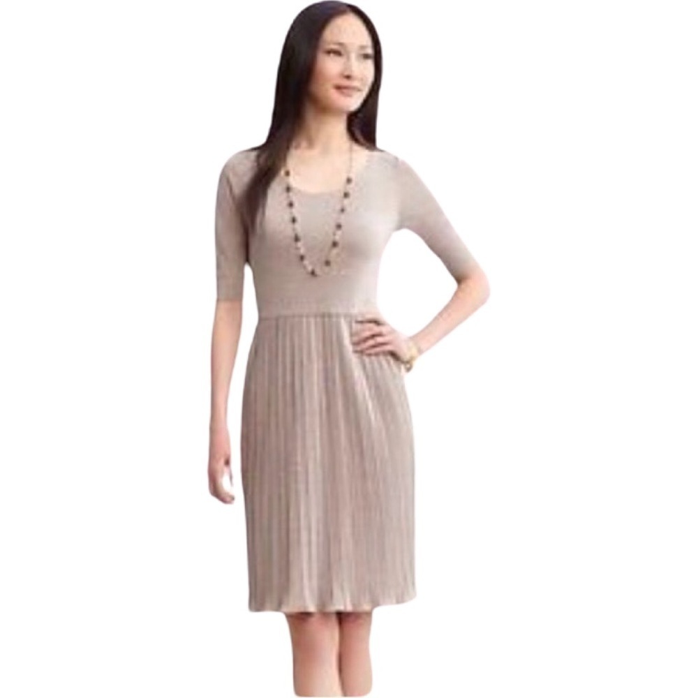 BANANA REPUBLIC Pleated Jersey Dress